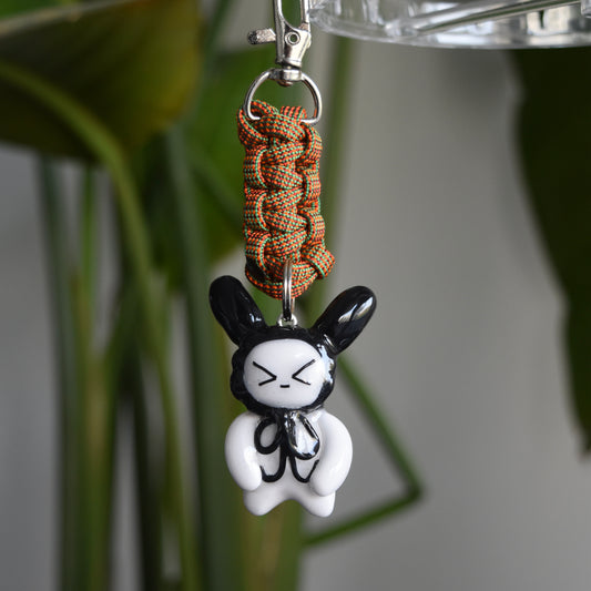 Black Bunny Bow Beetle Flat Knot