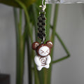 Brown Bear Spiral Green Red Box Knot
