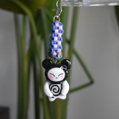 Black Bear Spiral Purple Blue Knot