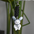 Silver Bunny Bow Black knot