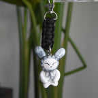 Silver Bunny Bow Black knot