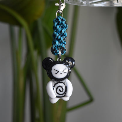 Black Bear Spiral Blue Knot