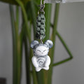 Silver Bear Spiral Green Knot