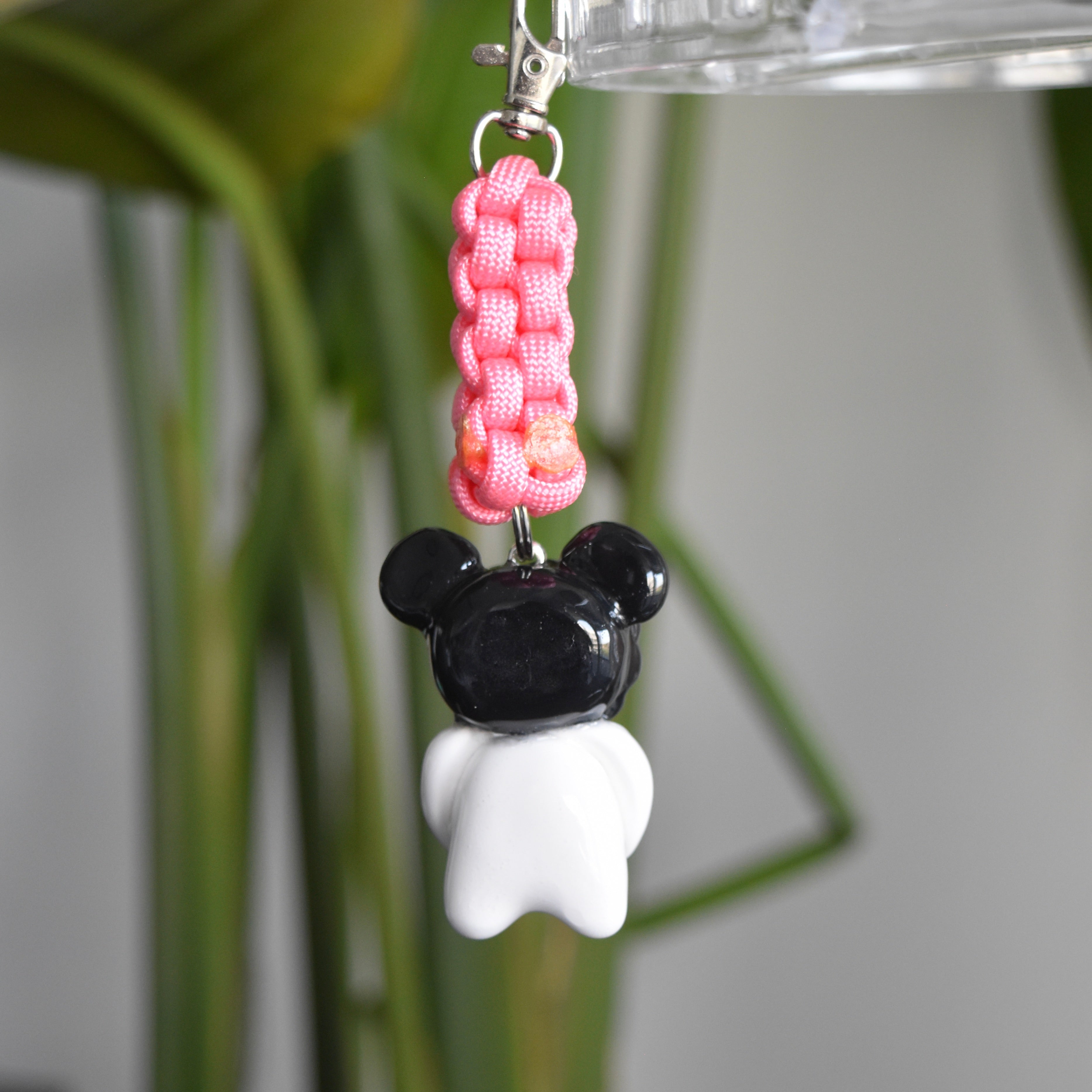Black Bear Bow Pink Knot