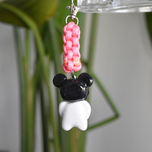 Black Bear Bow Pink Knot