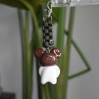 Brown Bear Spiral Green Red Box Knot