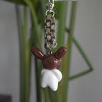 Brown Bunny Bow Brown Green Knot