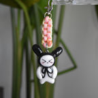 Black Bunny Bow Pink Yellow Knot