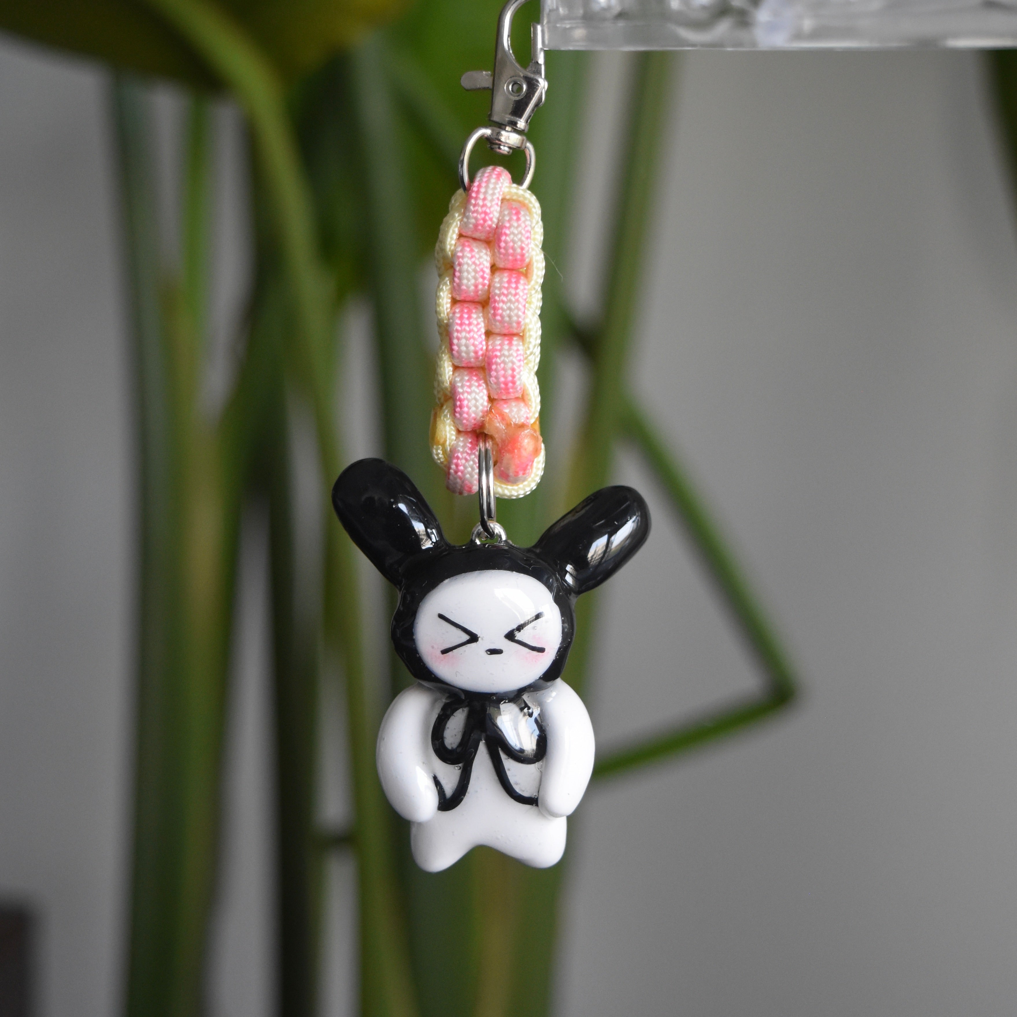 Black Bunny Bow Pink Yellow Knot