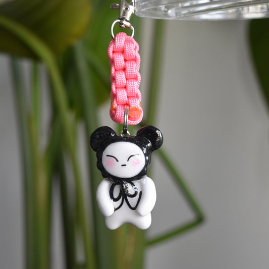 Black Bear Bow Pink Knot