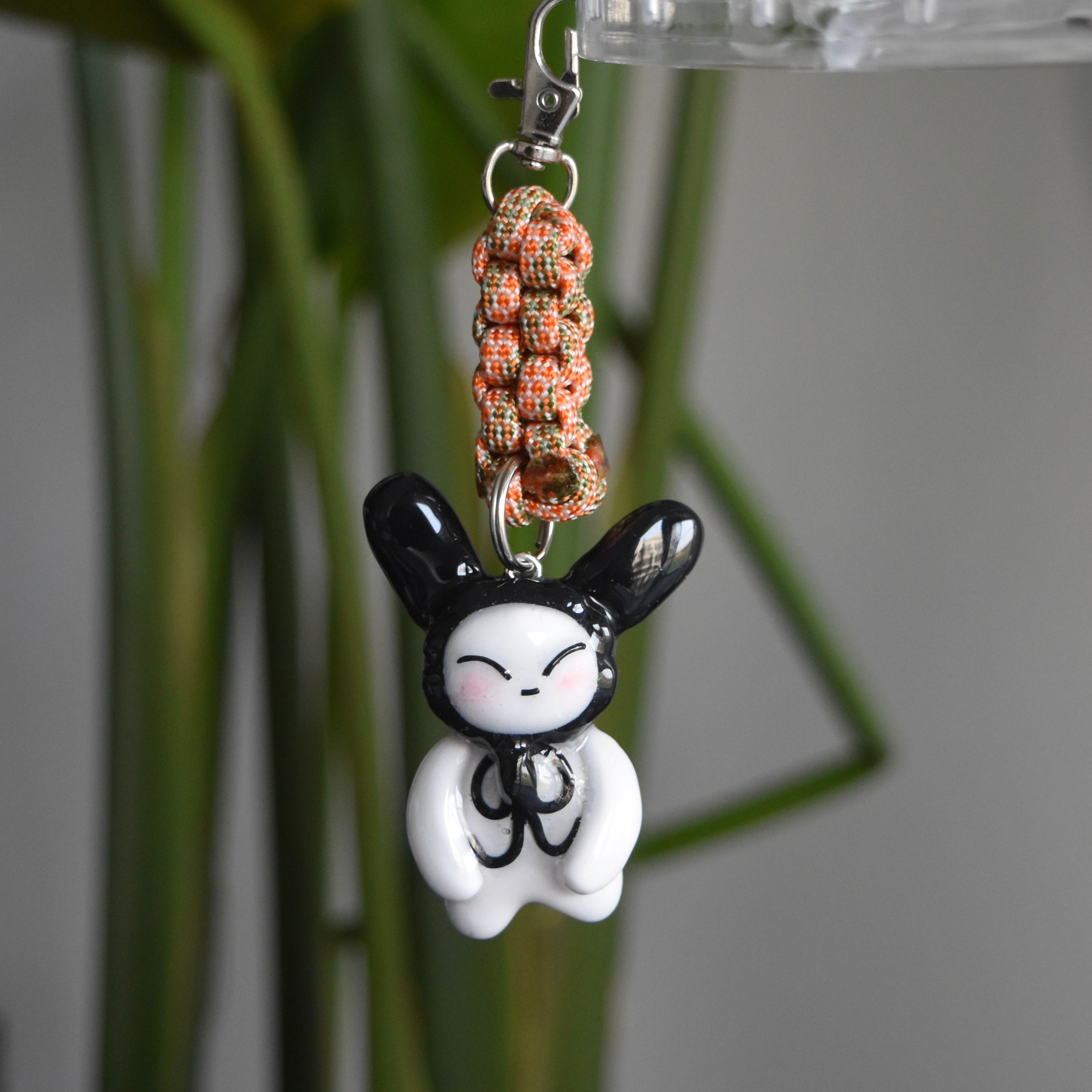 Black Bunny Bow Orange Knot