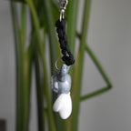 Silver Bunny Bow Black knot