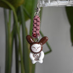 Brown Bunny Spiral Red Box Knot