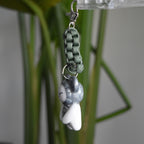 Silver Bear Spiral Green Knot