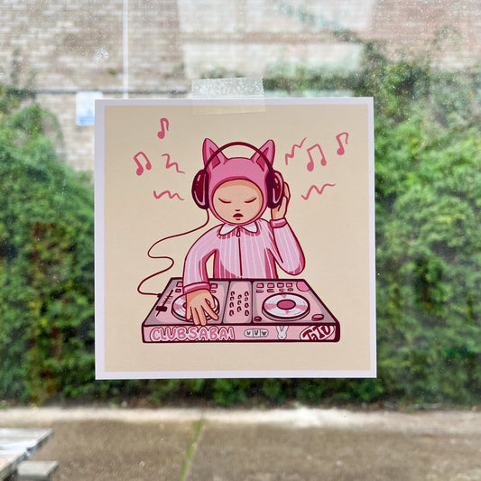 DJ Cat Print
