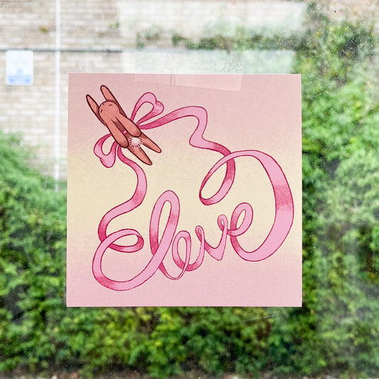 Love Bunny Print
