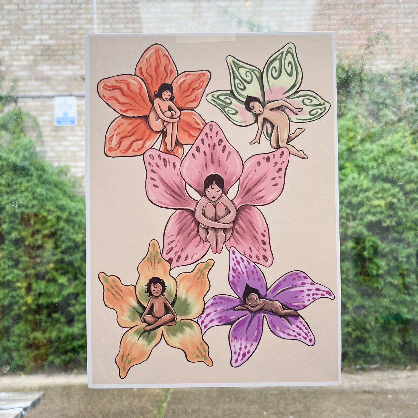 Orchid Fairy Family Print