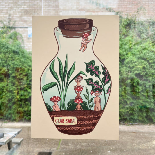 Mushroom Terrarium Print