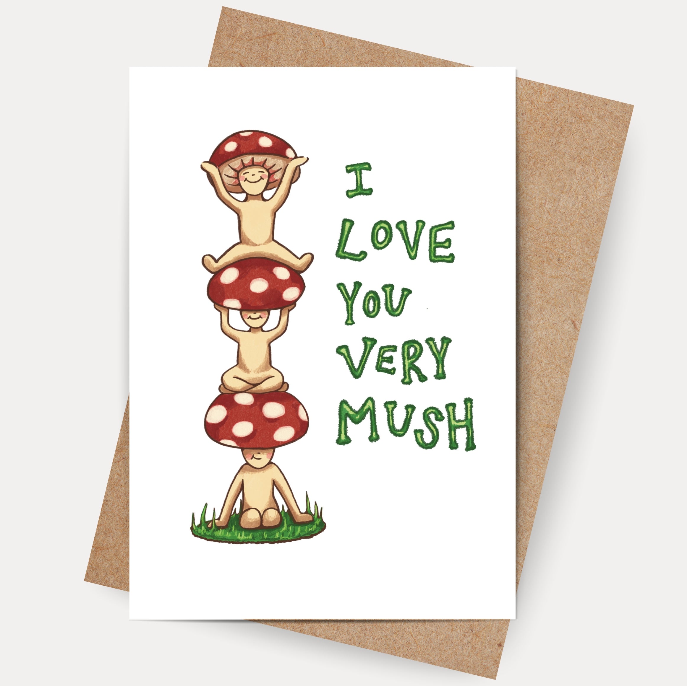 I love you very mush card