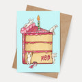 Birthday Bunny Cake Card