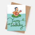 Happy Birthday Fish Girl Card