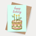 Tropical Cake Card