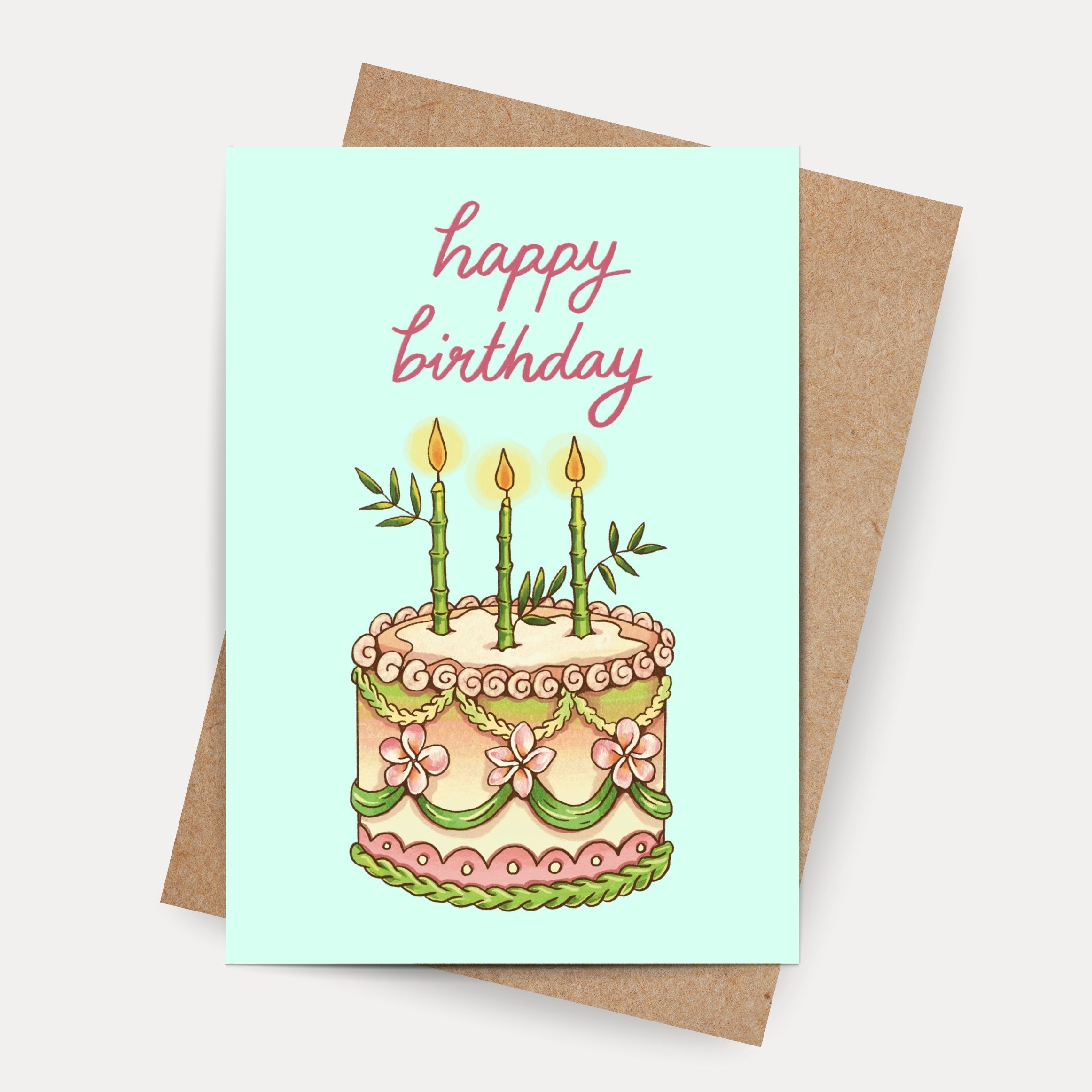 Tropical Cake Card
